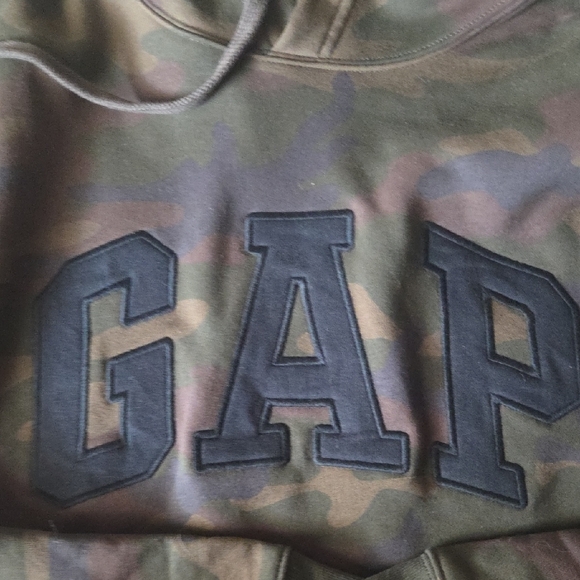 GAP Green and Brown Hoodie Sweatshirt Classic Pullover - Picture 4 of 6